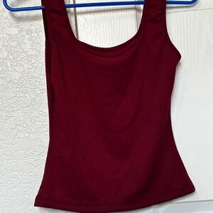 Women's Burgundy Tank Top